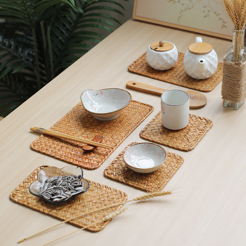 Seaweed-Woven Anti-Slip Placemats