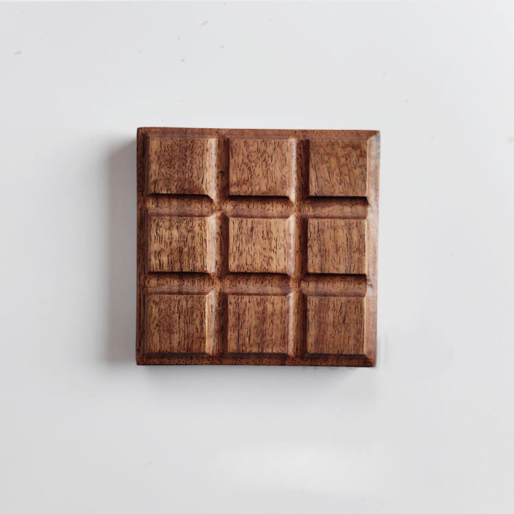 Interlocking Wooden Chocolate Coasters