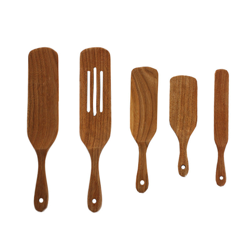 American Acacia Wood Salad Spoon 5-piece Set