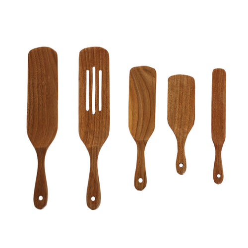 American Acacia Wood Salad Spoon 5-piece Set