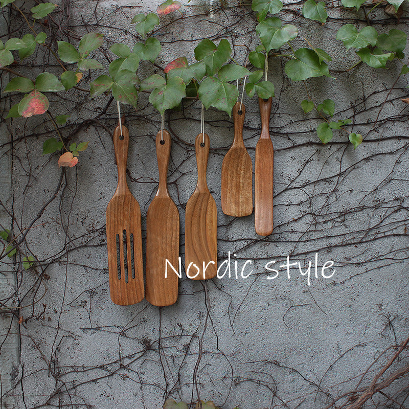 American Acacia Wood Salad Spoon 5-piece Set